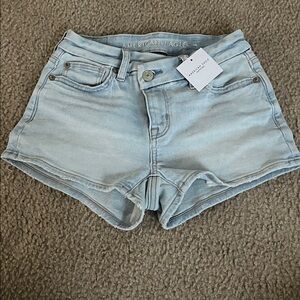 NWT American Eagle Next Level Stretch Crossover Jean Shorts